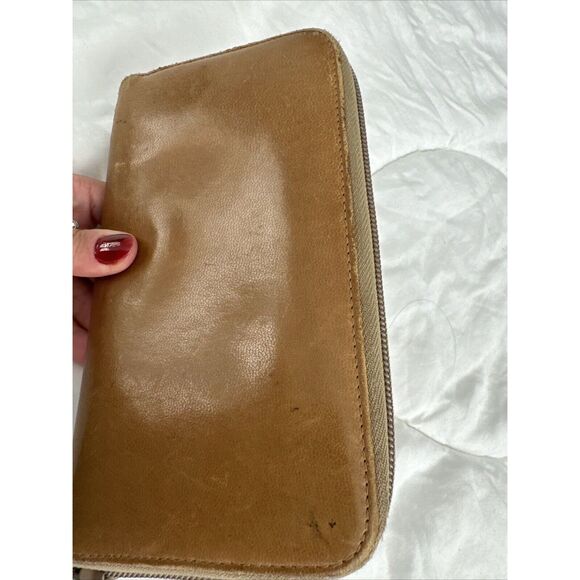 PRADA Tan Leather Zippy Wallet - Picture 8 of 16